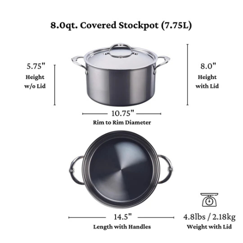 Hestan Nanobond Stock Pot 8qt