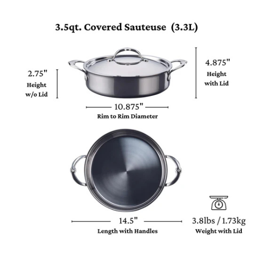 Hestan Nanobond Sauteuse Pan 3.5qt