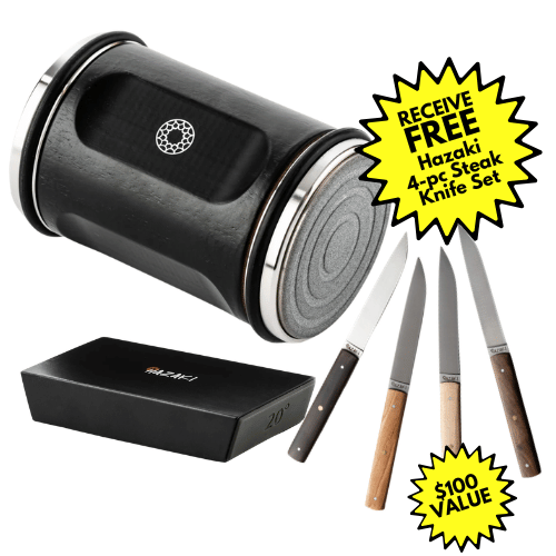 Rolling Knife Sharpener & Steak Knives