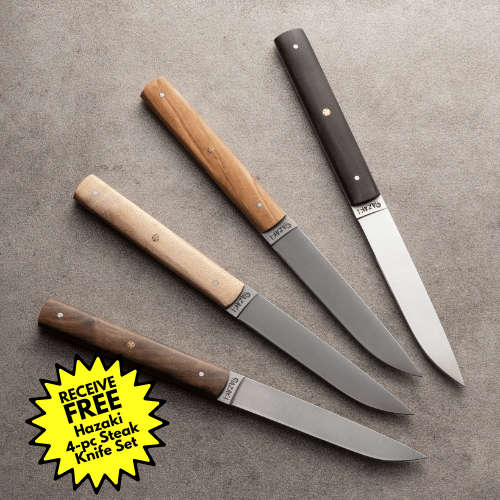 Rolling Knife Sharpener & Steak Knives