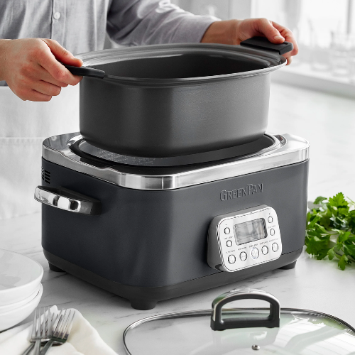 Greenpan 6qt Elite Slow Cooker Graphite
