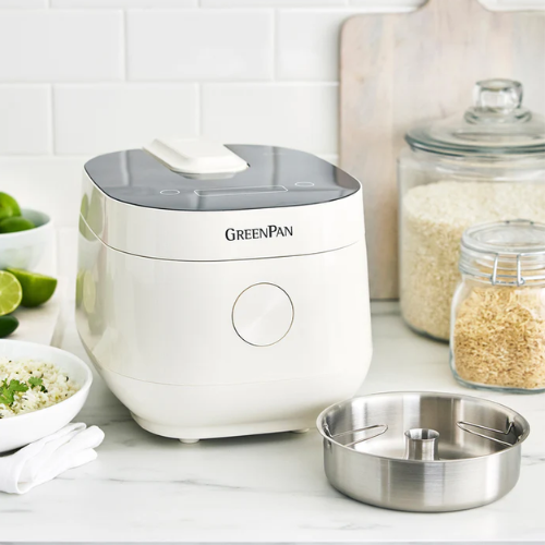 Greenpan 8-cup Rice Cooker-Cloud Cream